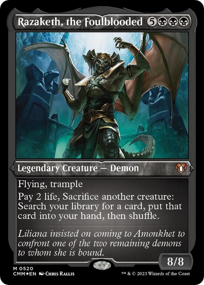 Razaketh, the Foulblooded (Foil Etched) card image