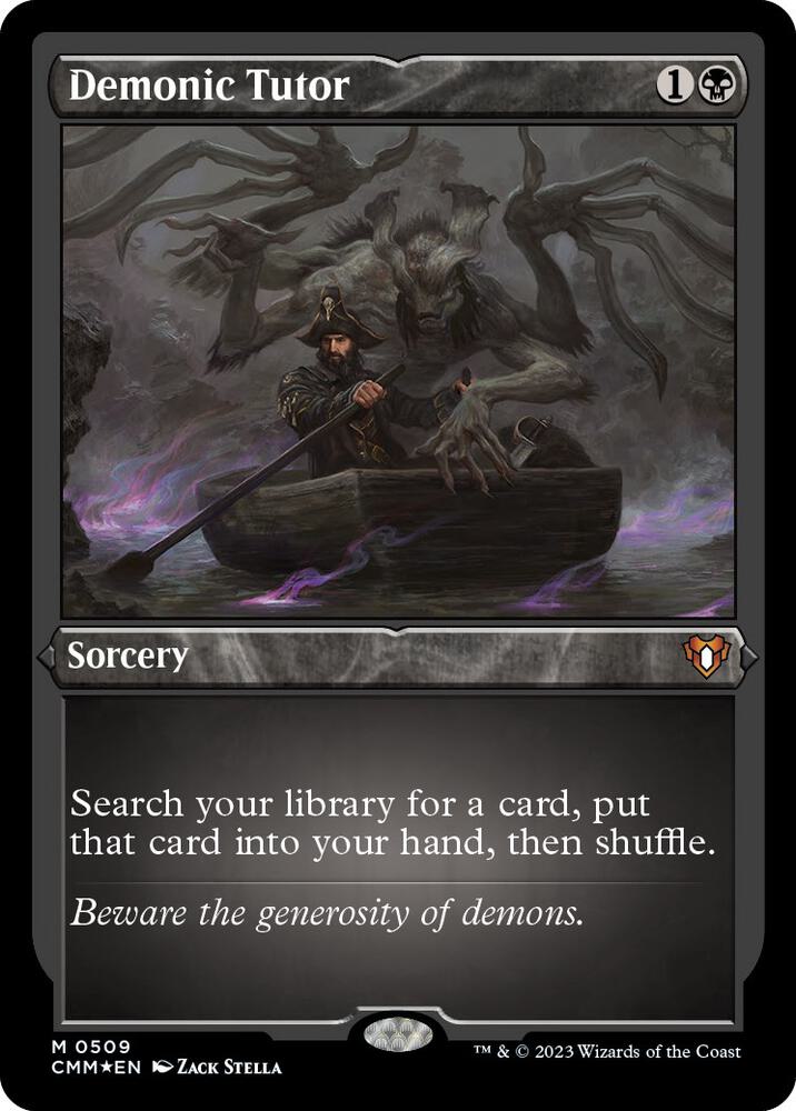 Demonic Tutor (Foil Etched) card image