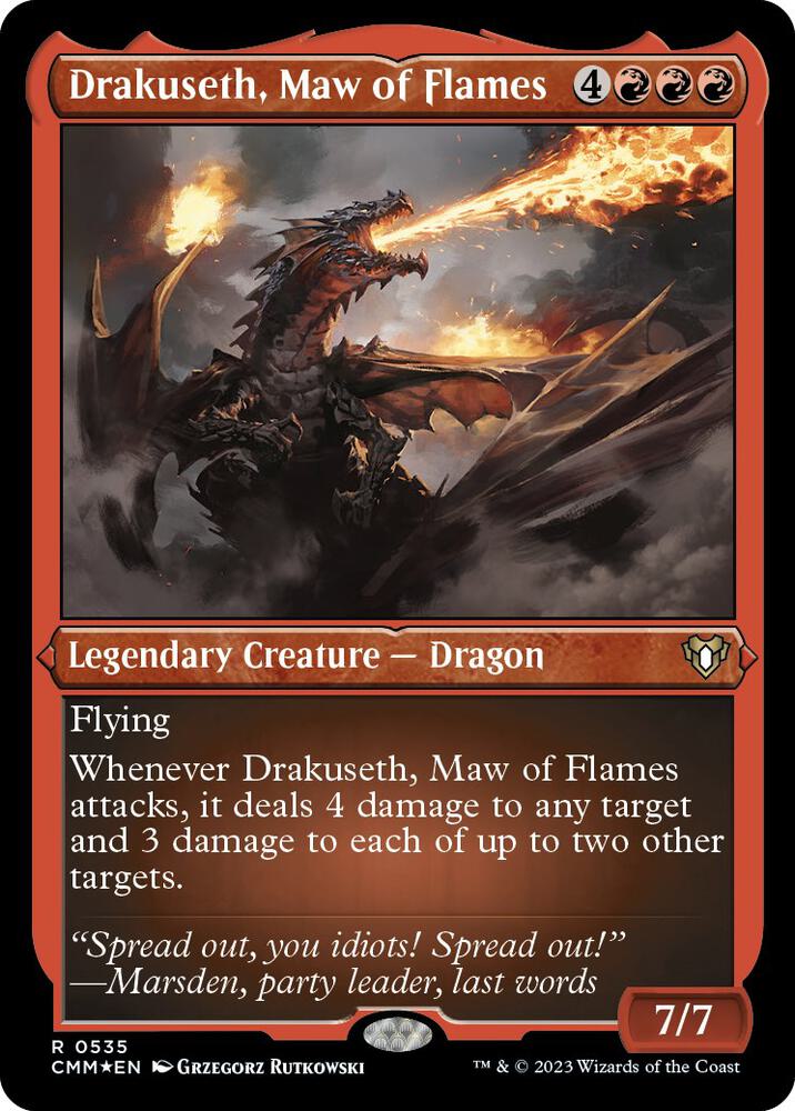 Drakuseth, Maw of Flames (Foil Etched) card image