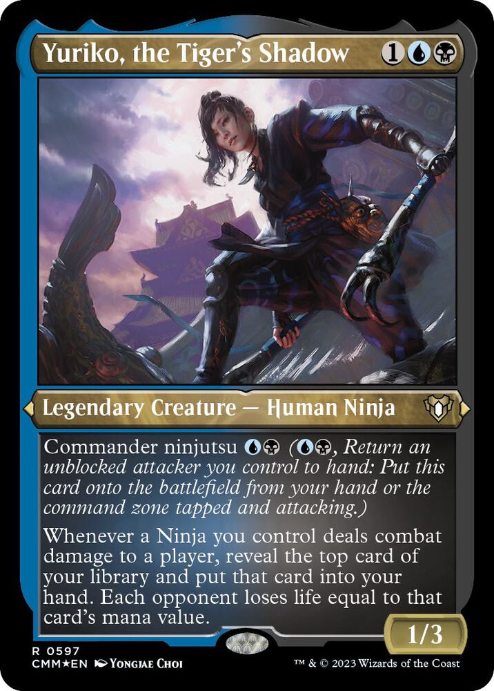 Yuriko, the Tiger's Shadow (Foil Etched) card image