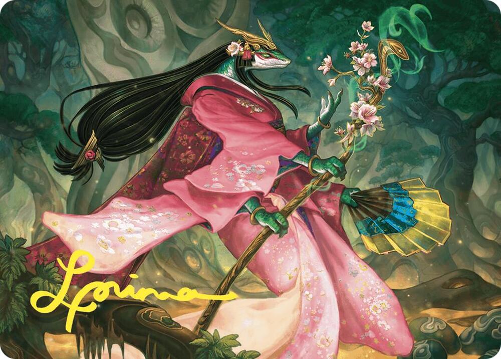 Sakiko, Mother of Summer Art Card (Gold-Stamped Signature) card image
