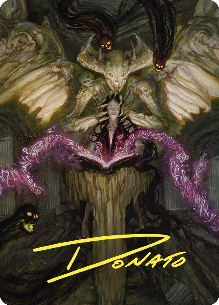 Demonic Tutor Art Card (Gold-Stamped Signature) card image
