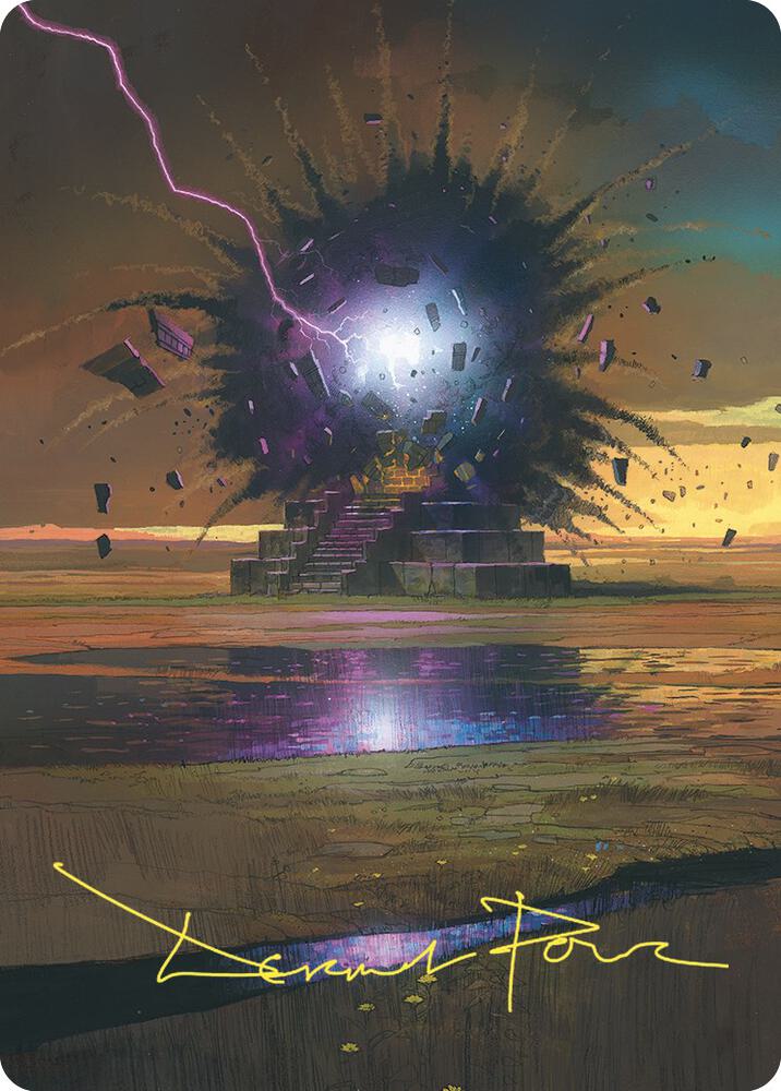 Return to Dust Art Card (Gold-Stamped Signature) card image