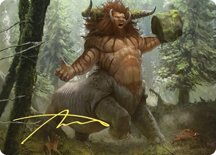 Stonehoof Chieftain Art Card (Gold-Stamped Signature) card image