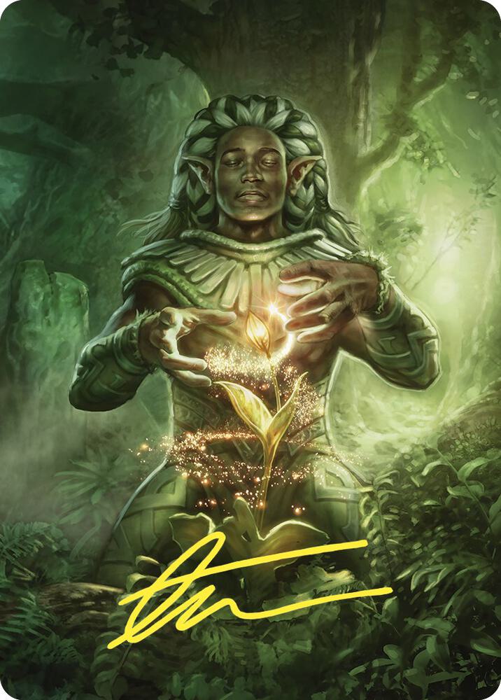 Elvish Mystic Art Card (Gold-Stamped Signature) card image