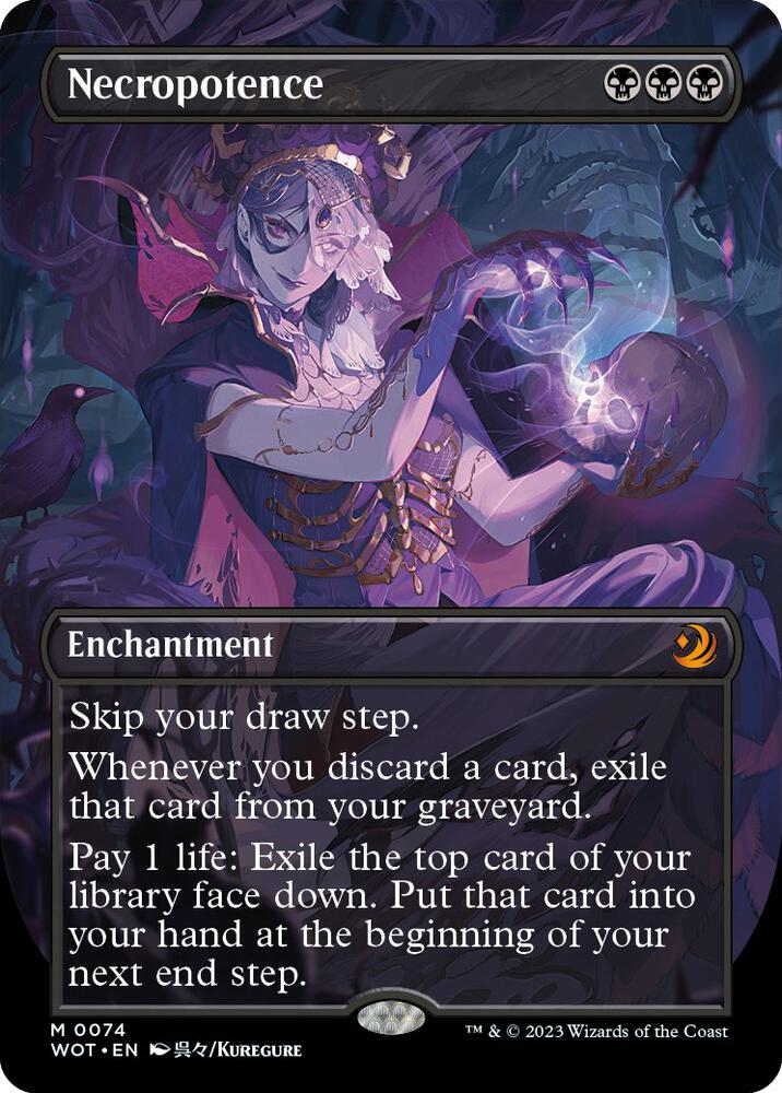 Necropotence (Anime Borderless) card image