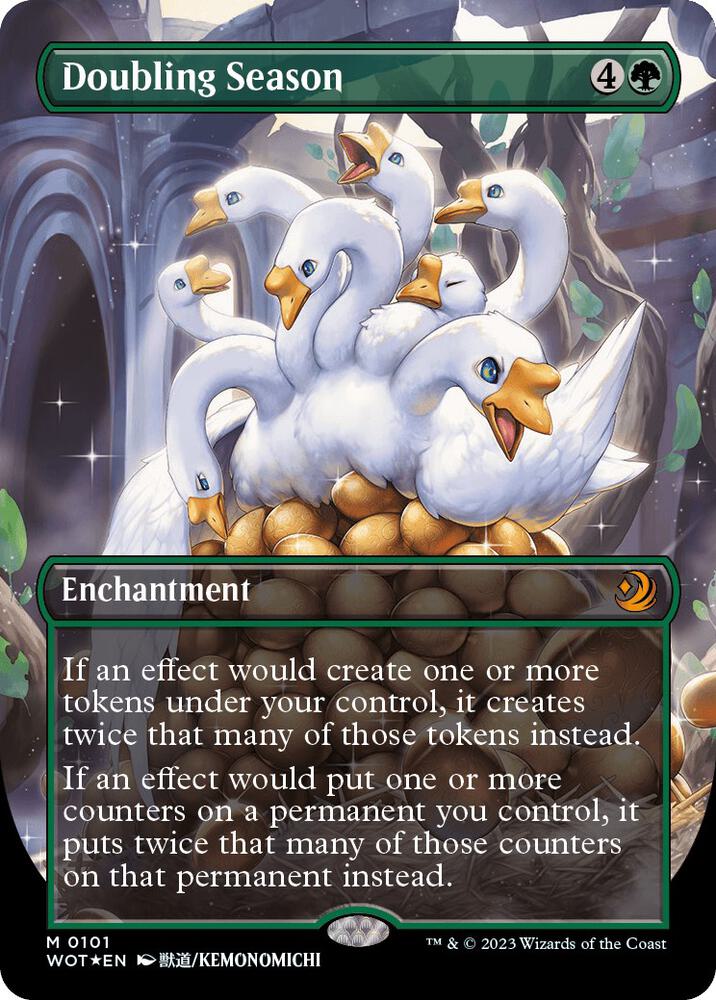 Doubling Season (Anime Borderless) (Confetti Foil) card image