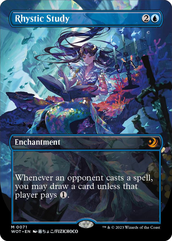 Rhystic Study (Anime Borderless) card image