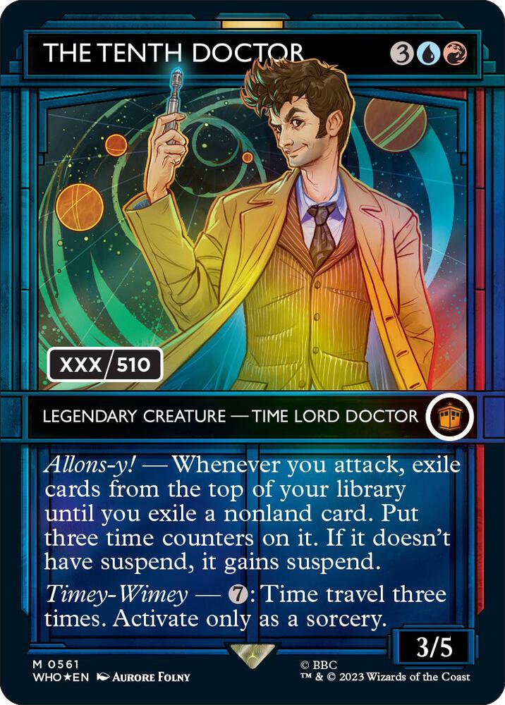 The Tenth Doctor (Serial Numbered) card image