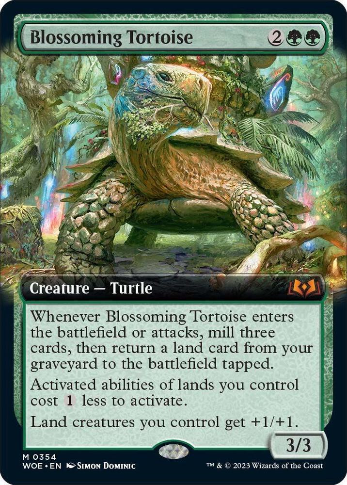 Blossoming Tortoise (Extended Art) card image