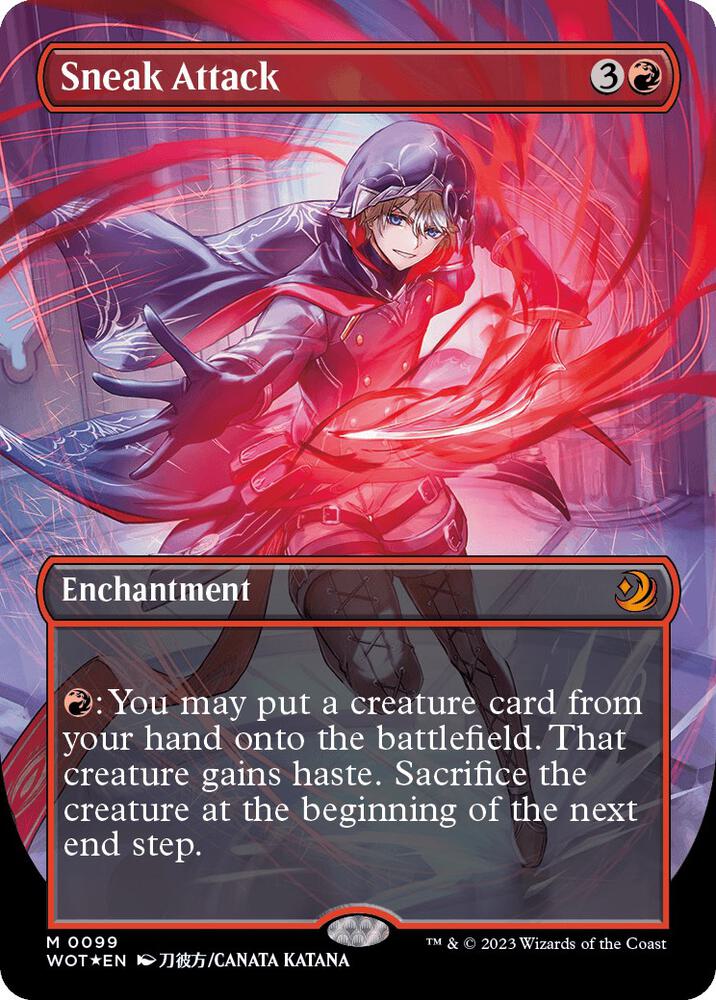 Sneak Attack (Anime Borderless) (Confetti Foil) card image