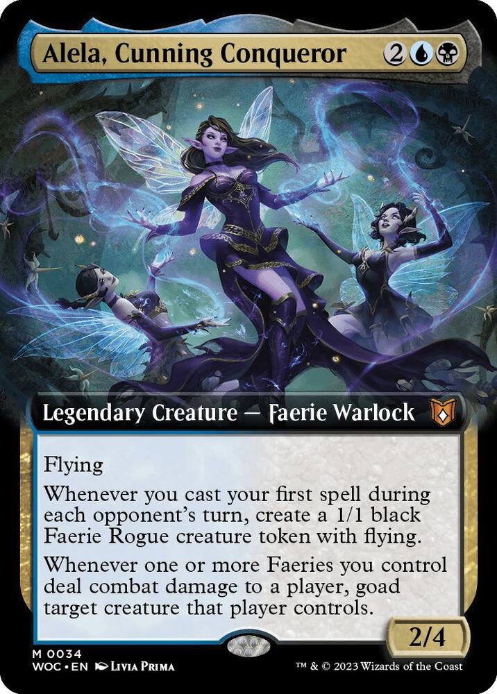 Alela, Cunning Conqueror (Extended Art) card image