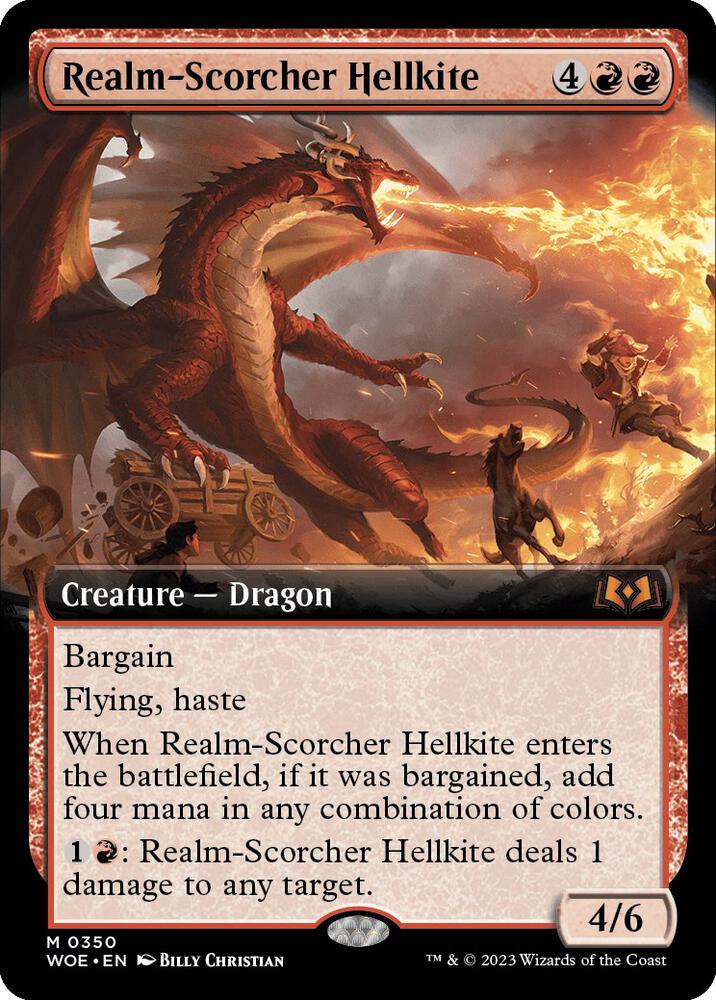 Realm-Scorcher Hellkite (Extended Art) card image