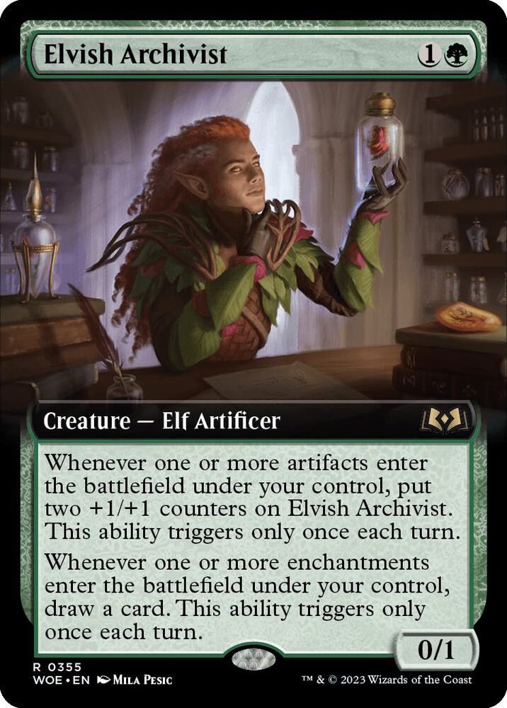 Elvish Archivist (Extended Art) card image