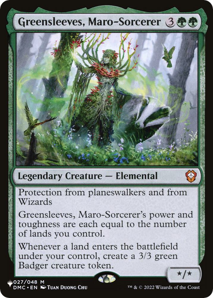 Greensleeves, Maro-Sorcerer card image