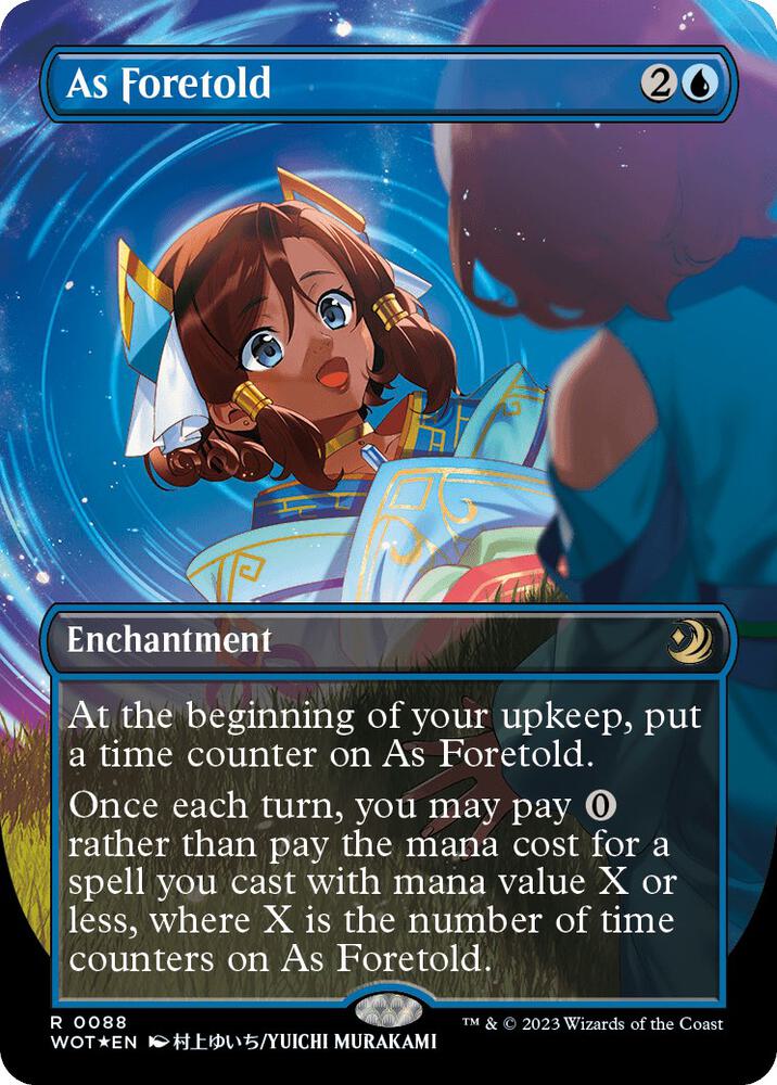 As Foretold (Anime Borderless) (Confetti Foil) card image
