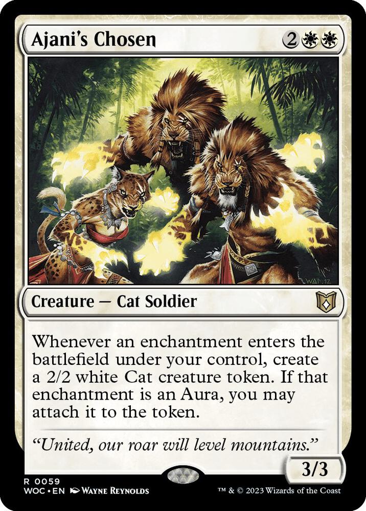 Ajani's Chosen card image