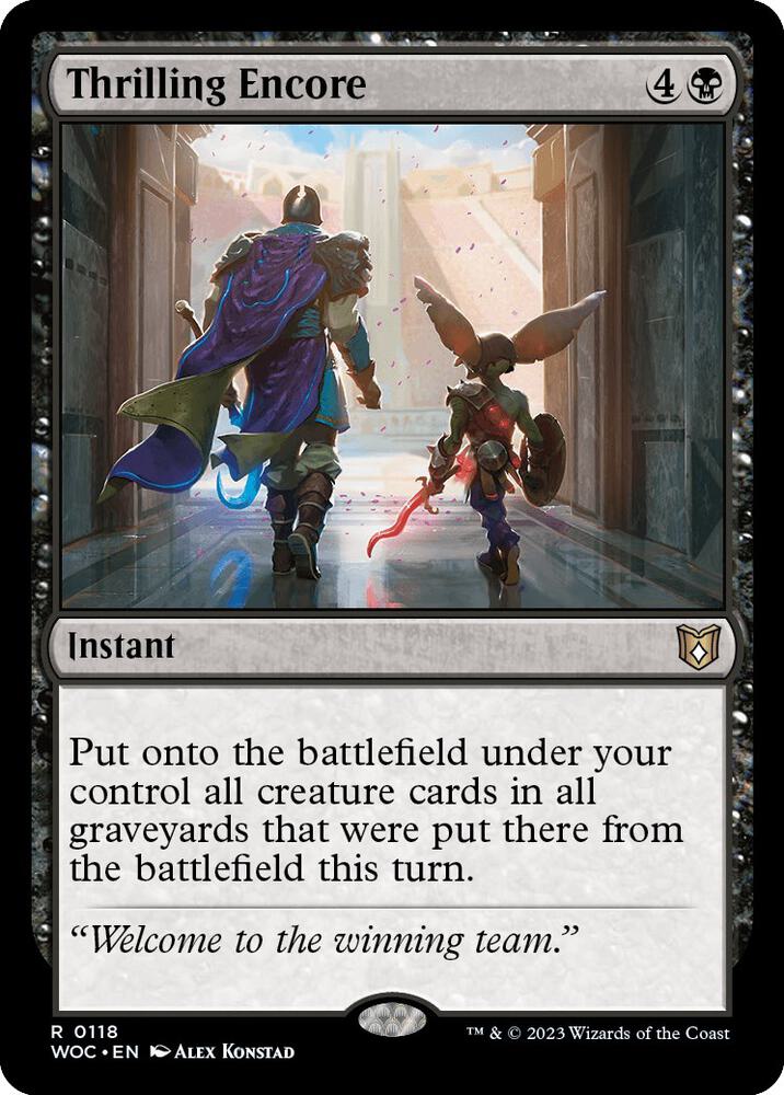 Thrilling Encore card image
