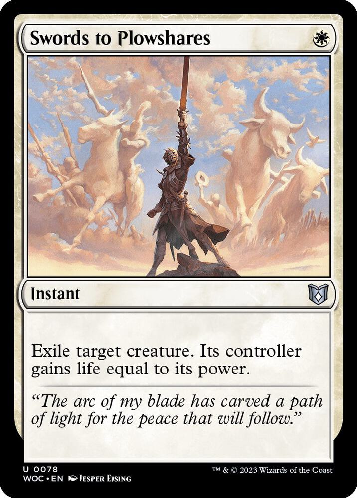 Swords to Plowshares card image