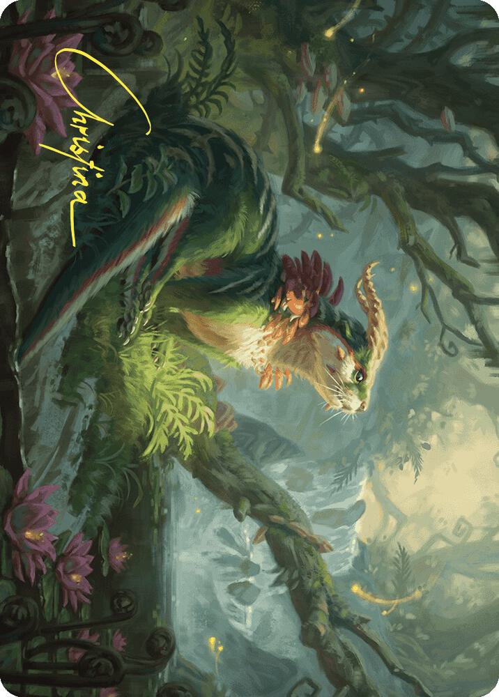 Elusive Otter Art Card (Gold-Stamped Signature) card image