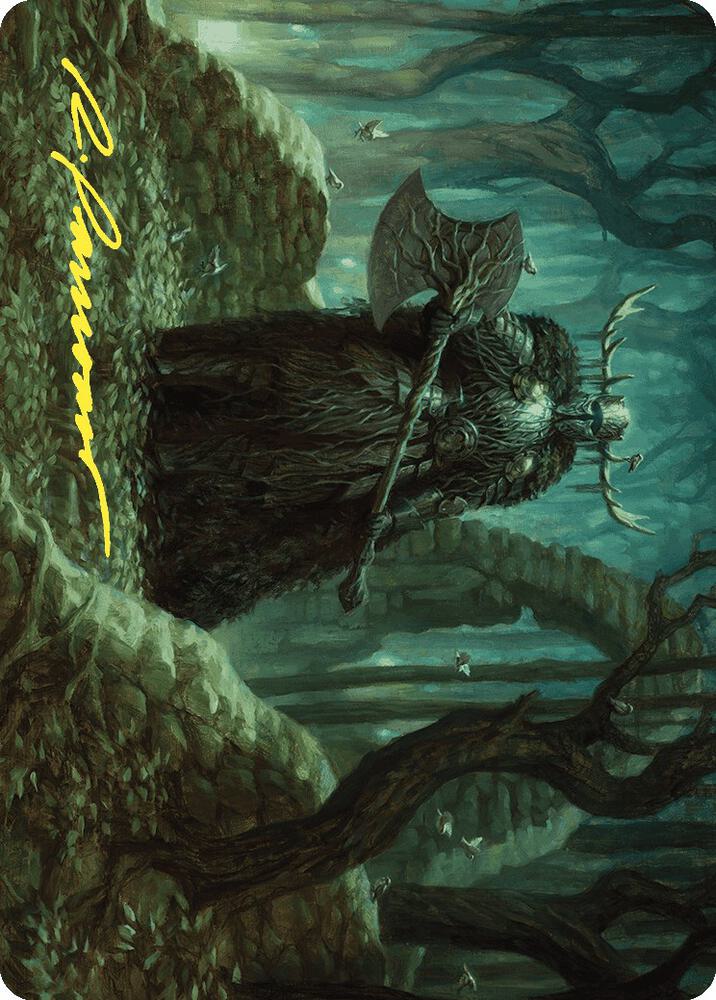 Mosswood Dreadknight Art Card (Gold-Stamped Signature) card image