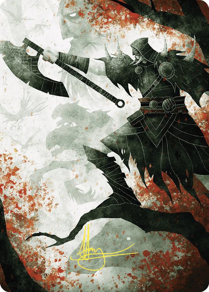 Garruk's Uprising Art Card (Gold-Stamped Signature) card image