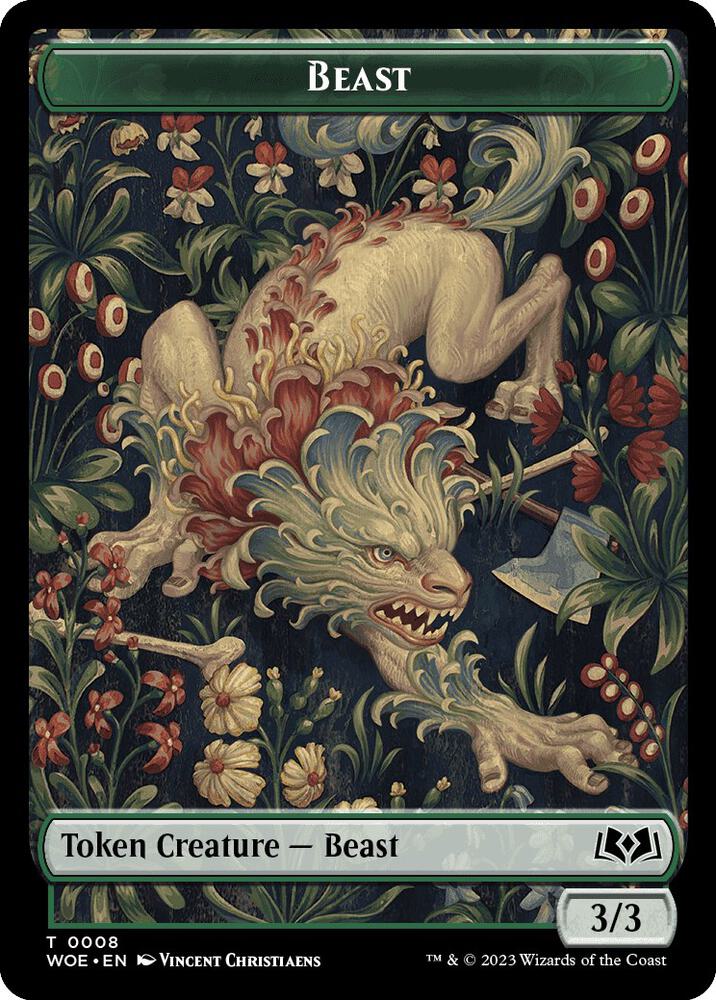 Beast // Food (0010) Double-Sided Token card image