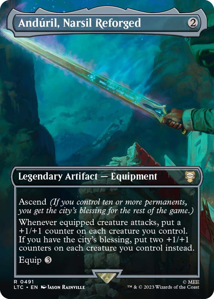 Anduril, Narsil Reforged (Borderless) card image