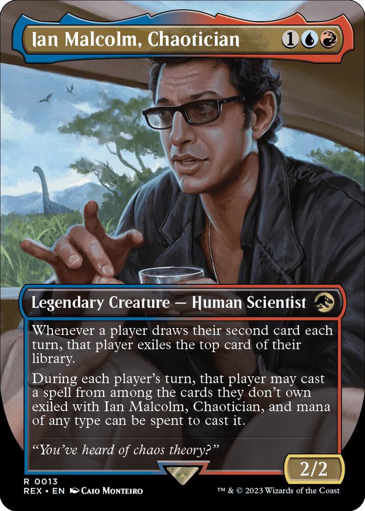 Ian Malcolm, Chaotician (Borderless) card image