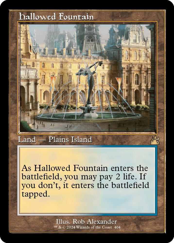 Hallowed Fountain (Retro Frame) card image