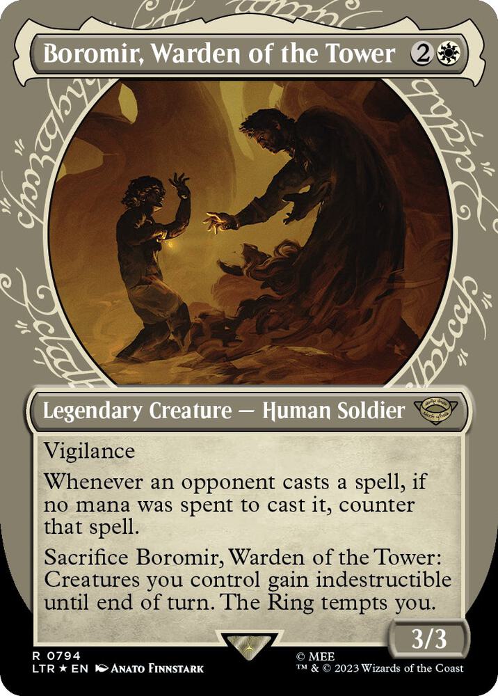 Boromir, Warden of the Tower (Showcase) (Surge Foil) card image