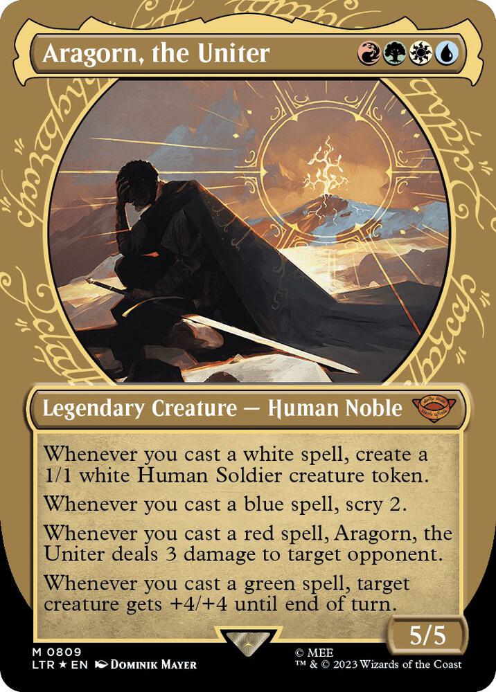 Aragorn, the Uniter (Showcase) (Surge Foil) card image