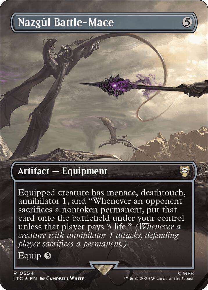 Nazgul Battle-Mace (Borderless) (Surge Foil) card image