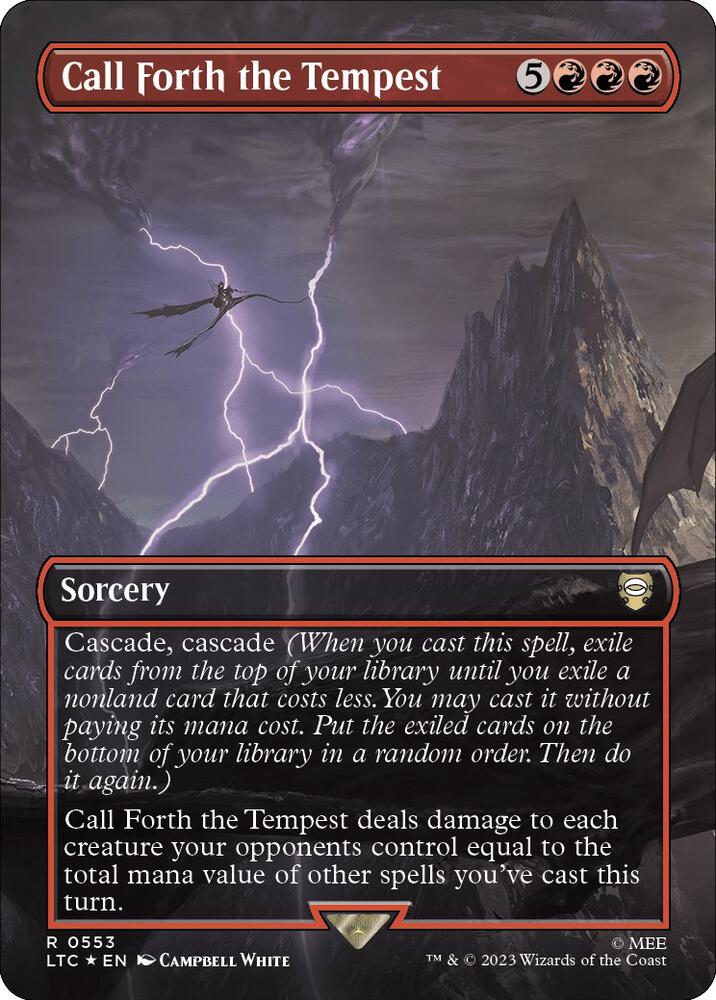 Call Forth the Tempest (Borderless) (Surge Foil) card image