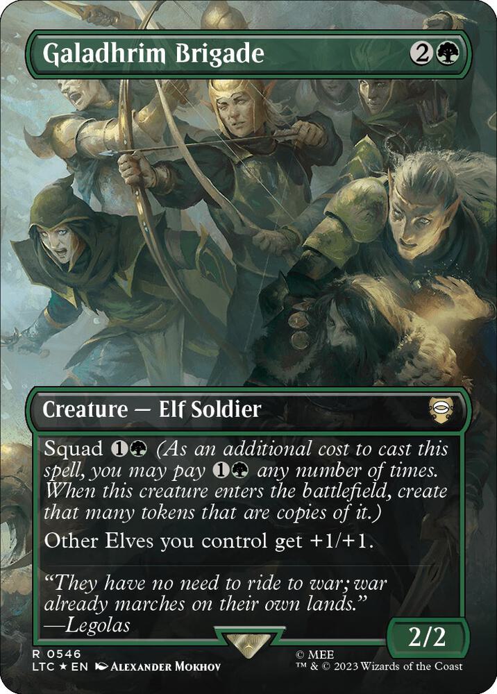 Galadhrim Brigade (Borderless) (Surge Foil) card image