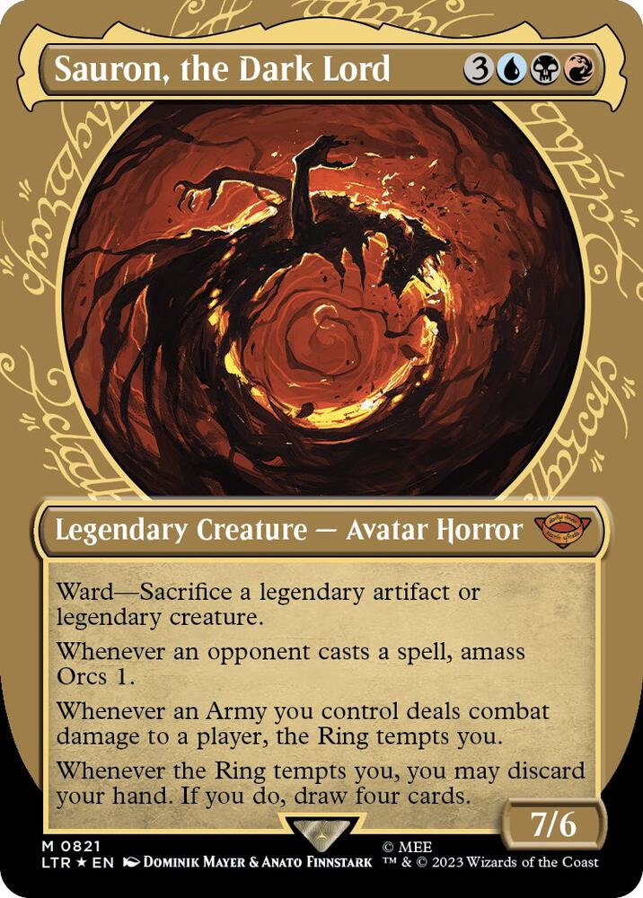 Sauron, the Dark Lord (Showcase) (Surge Foil) card image