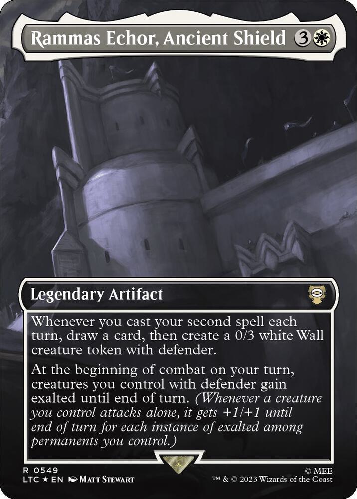 Rammas Echor, Ancient Shield (Borderless) (Surge Foil) card image