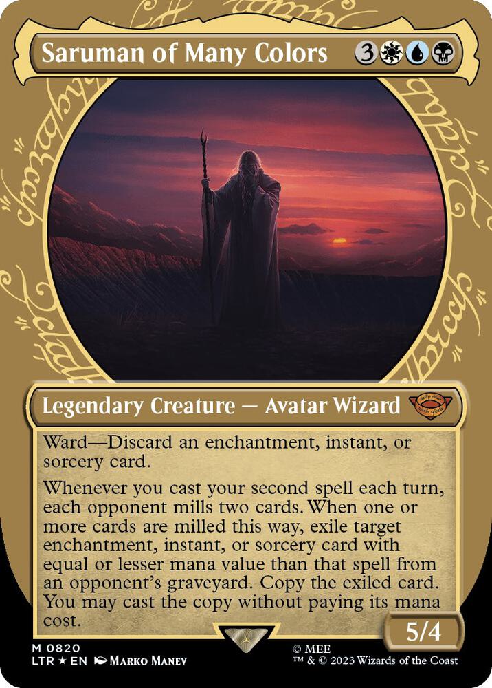 Saruman of Many Colors (Showcase) (Surge Foil) card image