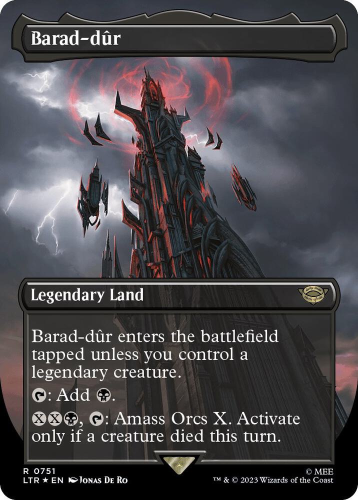 Barad-dur (0751) (Borderless) (Surge Foil) card image