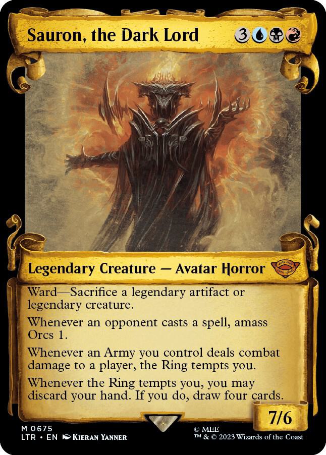 Sauron, the Dark Lord (Showcase Scrolls) card image