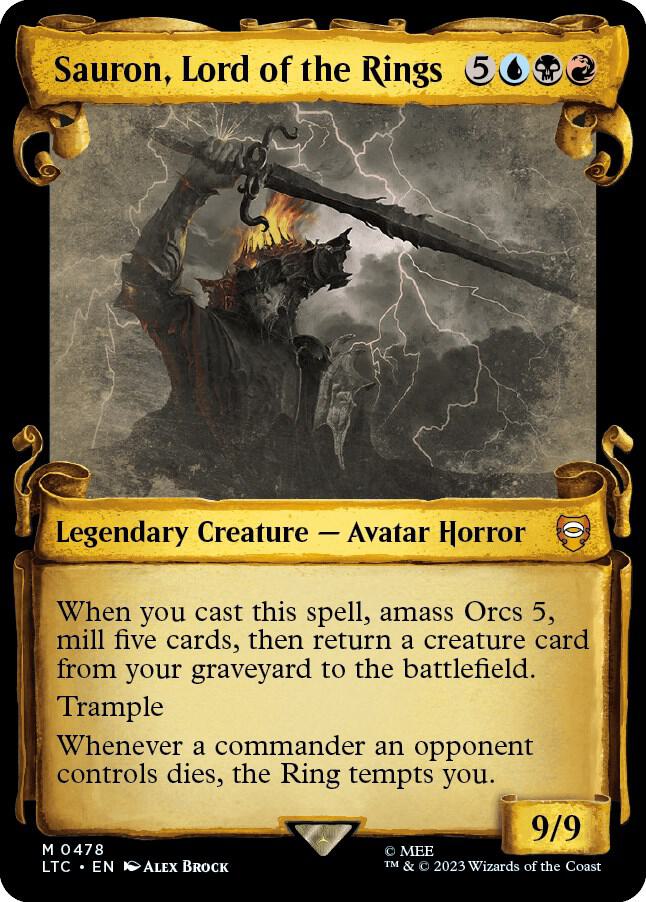Sauron, Lord of the Rings (Showcase Scrolls) card image