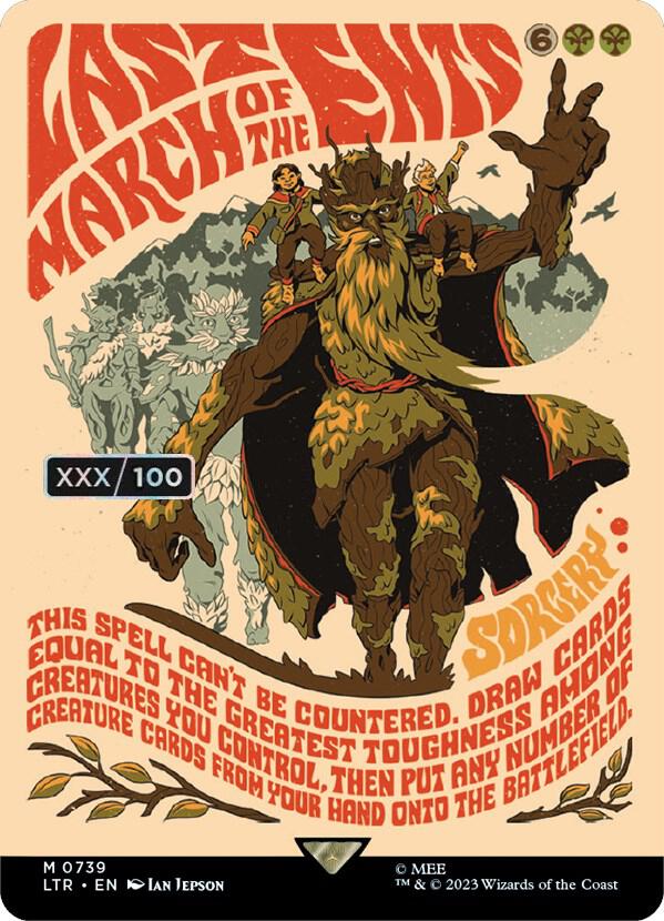 Last March of the Ents (Borderless Poster) (Serial Numbered) card image
