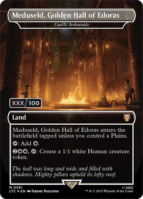 Meduseld, Golden Hall of Edoras - Castle Ardenvale (Borderless) (Serial Numbered) card image