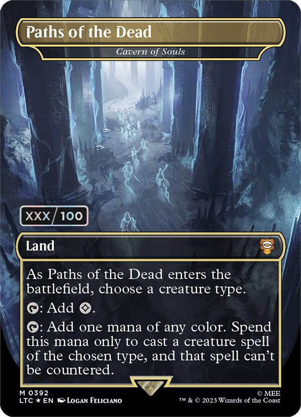 Paths of the Dead - Cavern of Souls (Borderless) (Serial Numbered) card image