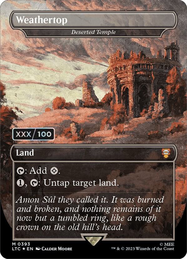 Weathertop - Deserted Temple (Borderless) (Serial Numbered) card image