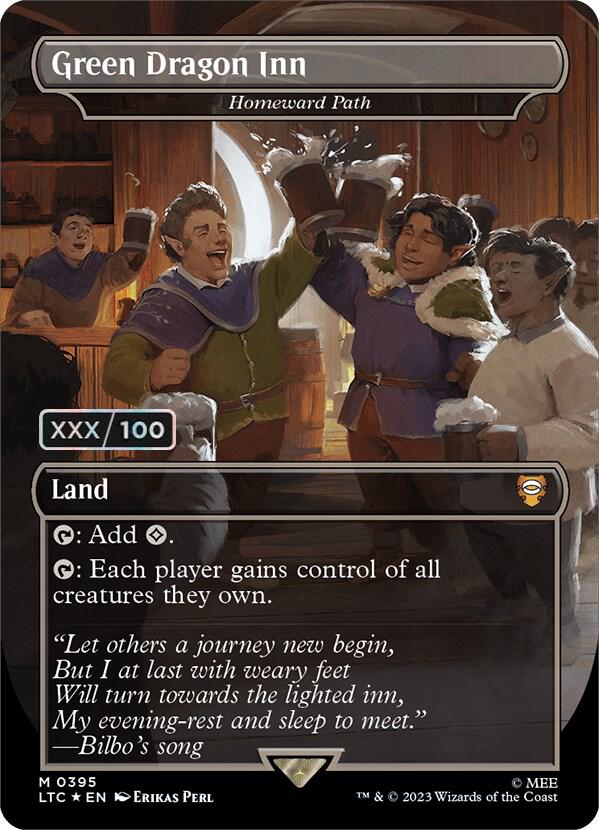 Green Dragon Inn - Homeward Path (Borderless) (Serial Numbered) card image