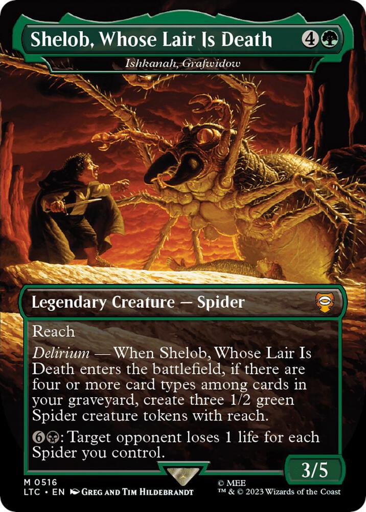 Shelob, Whose Lair Is Death - Ishkanah, Grafwidow (Borderless) card image
