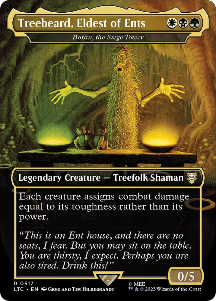Treebeard, Eldest of Ents - Doran, the Siege Tower (Borderless) card image