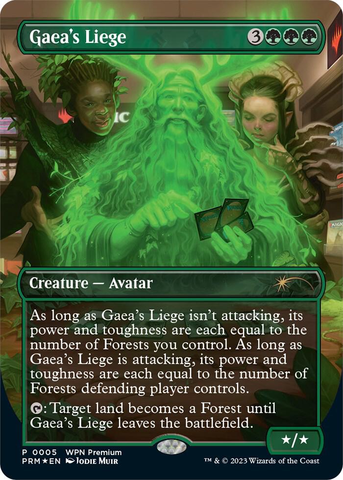 Gaea's Liege (Borderless) card image