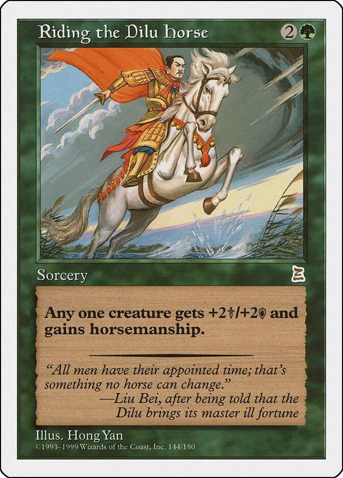 Riding the Dilu Horse card image